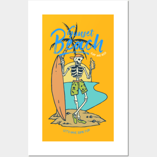Sunset Beach Posters and Art